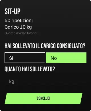 Workout card style